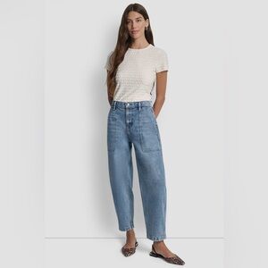 DKNY - HIGH RISE UTILITY BARREL LEG 27 INCH INSEAM - Size 27